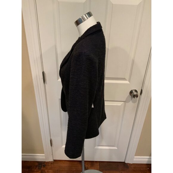 Cartonnier Anthropologie Navy Blue Textured Single Button Blazer, Size 10 - Picture 4 of 6